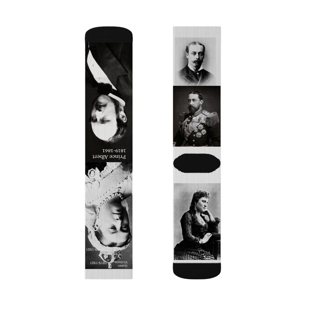 19th Cent. English Royal Socks Queen Victoria, Prince Albert & Children Gift for Girlfriend gift for Woman Gift for Mom