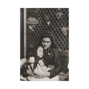 Matte Vertical Posters - Italian Immigrant Mother & Child in Detention, Ellis Island, by Lewis Wickes Hine (1905), Vintage Wall Art Home
