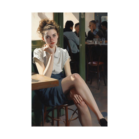 Portrait Matte Vertical Poster, Nick Palsgraf Art, Mother McAuley High School, Fox's Pizza, 1977, Neurotic Tension,