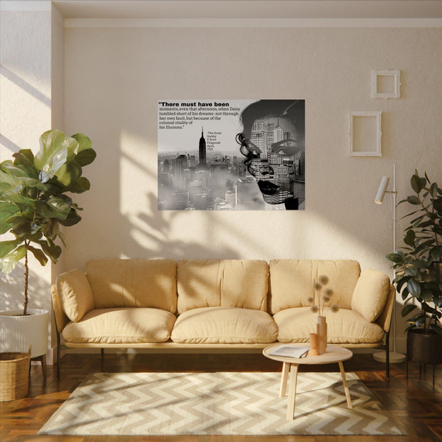 Poster Print, Great Gatsby Watercolor Art, Daisy Buchanan, Literary Quote, Wall Decor, Home Office Decoration