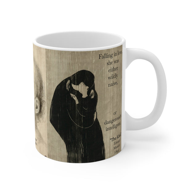 Mug 11oz Edvard Munch Antonio Da Correggio Mug Naive or Intelligent?