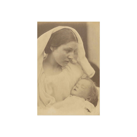 Fine Art Posters - Reproduction of Julia Margaret Cameron's 'Madonna Riposata' (1865) - Photographic Fine Art Pioneer 1815-1879, Vintage Art