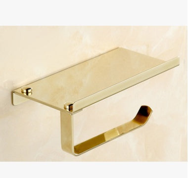 304 Stainless Steel Toilet Paper Holder with Phone Shelf