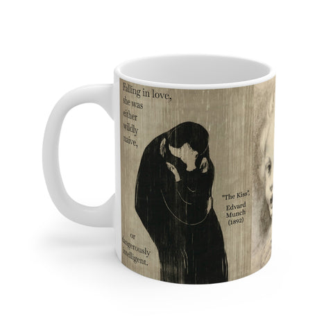 Mug 11oz Edvard Munch Antonio Da Correggio Mug Naive or Intelligent?