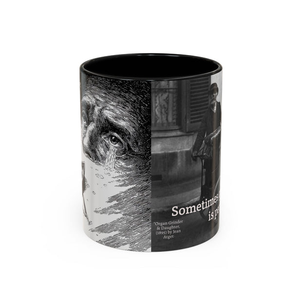 Vintage Art Accent Coffee Mug, Photo by Eugene Atget, Teri Kulat Quotation, Unique Gift for Therapists, 11oz Mug, Chic Coffee Cup, Art