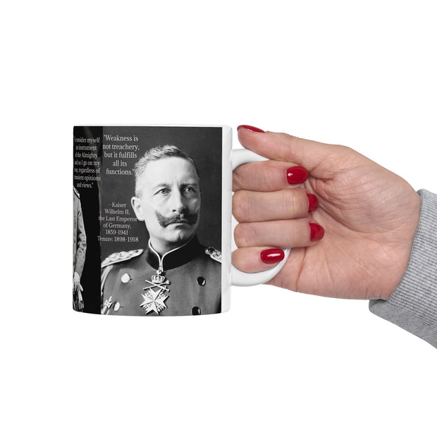 Kaiser Wilhelm II Coffee Mug, German King Historical Tea Cup, Almighty Instrument Reflective Drinkware, Gift for History Buff, Political