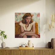 Poster Print, Lucian Freud Inspired Art, Woman with Big Hands, Home Decor Wall Art, Unique Gift Idea, Room Decor, Modern Art Print