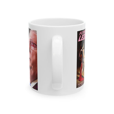 Ceramic Coffee Mug 11oz Mitch McConnell Stands Tall to Stare Down the Wokeness of Flying Non-conformity- Go Mitch!