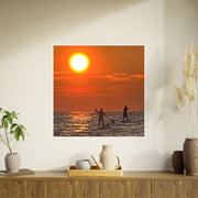 Holland Michigan Sunset Paddleboarding Wall Art, Coastal Decor, Beach Poster, Relaxing Home Aesthetic, Gift for Water Lovers