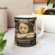 Artistic Fusion Ceramic Mug, Klimt & Cameron Art, Sigmund Freud Quote, Coffee Cup, Tea Mug, Drinkware, Home Decor, Gift for Art Lover,