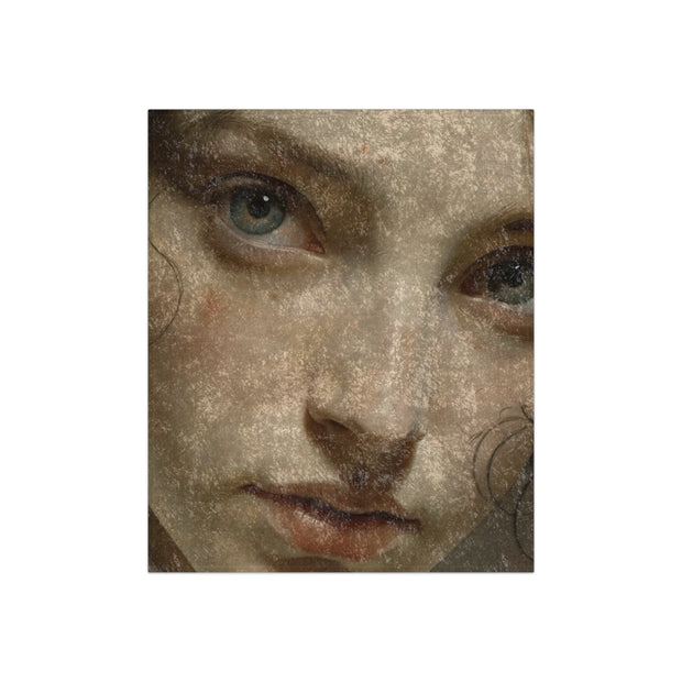 Crushed Velvet Blanket "Even When You Are Not Straightforward" Original Painting by Nick Palsgraf