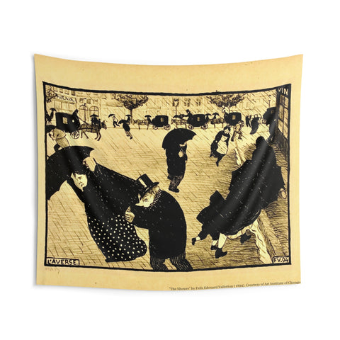 Indoor Wall Tapestries "The Shower" by Felix Edouard Vallotton, (1894); Courtesy of Art Institute of Chicago