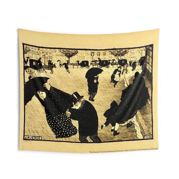 Indoor Wall Tapestries "The Shower" by Felix Edouard Vallotton, (1894); Courtesy of Art Institute of Chicago