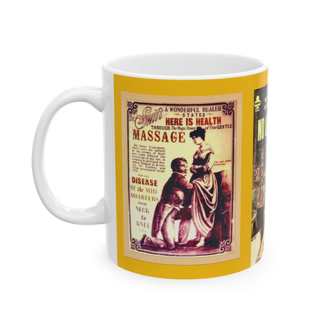 Ceramic Mug 11oz Retro Pulp Fiction Gift for Boyfriend Gift for Man Gift for 19th Century History Buff