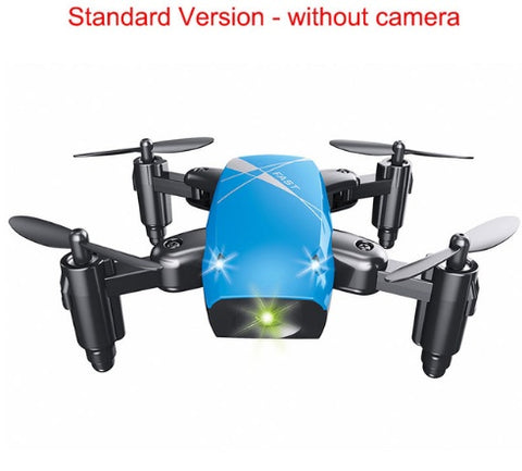 Micro Foldable RC Drone – Mini Quadcopter with 3D Steering Wheel Remote, WiFi Camera & APP Control for Kids