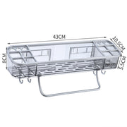 Mounted Triangle Bathroom Shelf with Towel