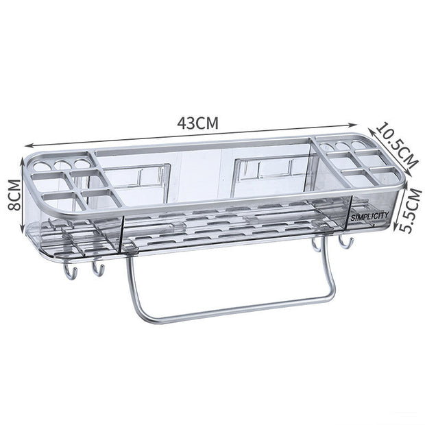 Mounted Triangle Bathroom Shelf with Towel