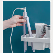 Hands-Free Hair Dryer Holder & Curling Iron Shelf
