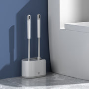 Bathroom Silicone Toilet Brush with Long Handle
