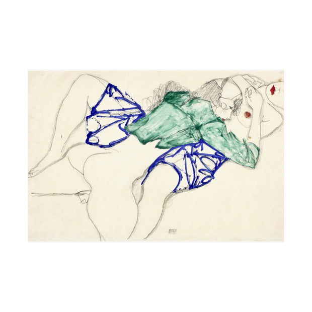 Vintage Lesbian Art Matte Horizontal Poster, Two Women Making Love 1913, Home Decor Print, Wall Art, Gift for LGBTQ, Pride Poster