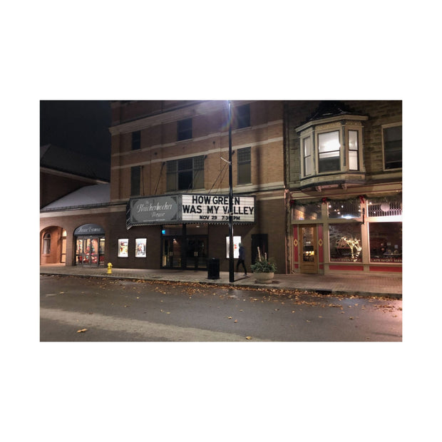 Matte Poster, Vintage Movie Theater Art Print, Holland Michigan Photography, John Ford Classic, How Green Was My Valley, Nick Palsgraf, 8th