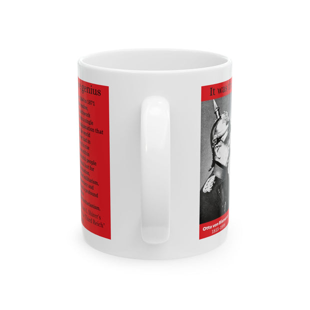 Otto von Bismarck Commemorative Ceramic Mug, 11oz, 15oz, Historical Coffee Cup for German History Enthusiasts, Second Reich Gift, Statesman