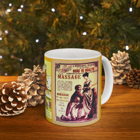 Ceramic Coffee Mug 11oz Door to door Masturbation Man Retro 19th Century Gift for Man Gift for Woman gift for Mom