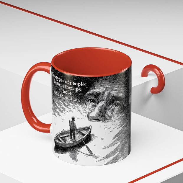 Vintage Art Accent Coffee Mug, Photo by Eugene Atget, Teri Kulat Quotation, Unique Gift for Therapists, 11oz Mug, Chic Coffee Cup, Art