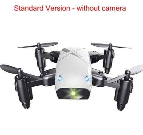 Micro Foldable RC Drone – Mini Quadcopter with 3D Steering Wheel Remote, WiFi Camera & APP Control for Kids