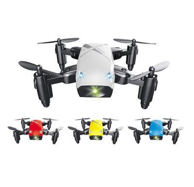 Micro Foldable RC Drone – Mini Quadcopter with 3D Steering Wheel Remote, WiFi Camera & APP Control for Kids