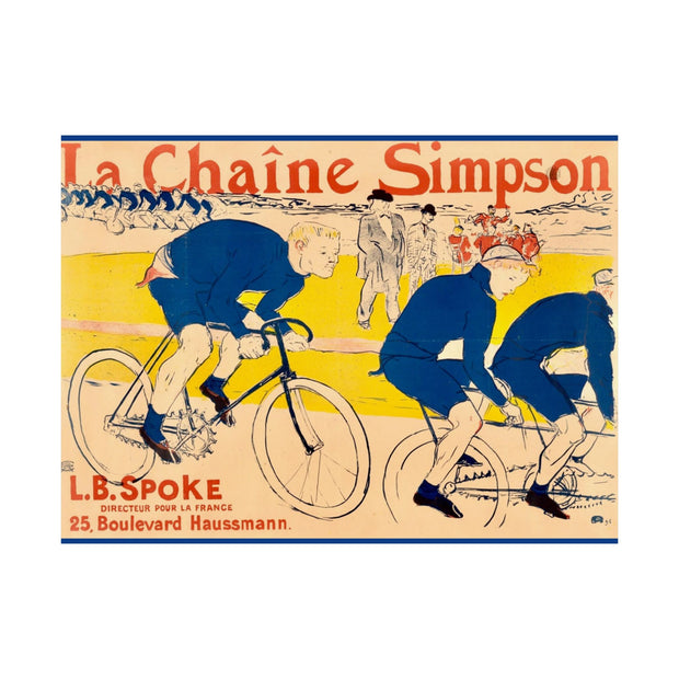 Matte Horizontal Posters Toulouse Lautrec La Chaine Simpson 30 inch wide 22 long