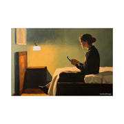 Wall Art Poster, Woman in Hotel Room Painting, Edward Hopper Style, Home Decor Print, Matte Horizontal Art, Bedroom Artwork, Office Wall