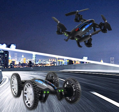 OTRC FY602 2-in-1 RC Drone Car – Flying Quadcopter with HD Camera & High-Speed 4WD