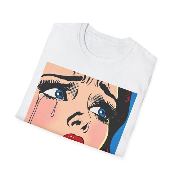 The Weeping Woman Unisex T-Shirt - High Neckline Graphic Tee for Men and Women, Art Print Shirt, Gift for Art Lovers, Day of the Dead Shirt,