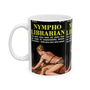 Pulp Fiction Nympho Librarians Ceramic Mug 11oz Gift for Pulp Fiction Fan Gift for Boyfriend Gift for Artist Gift for Artist Wannabee