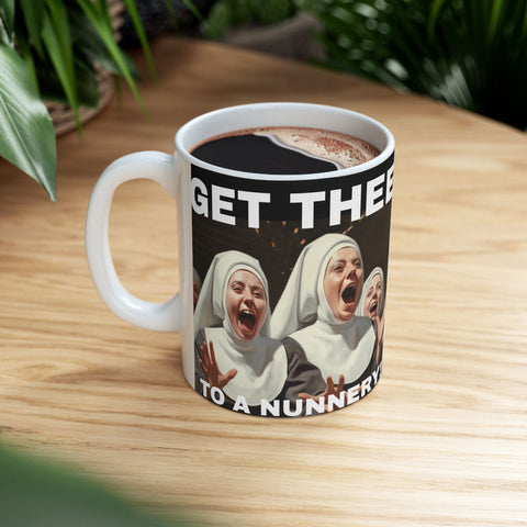 Ceramic Mug, Nuns Catholic Church Gift for Convent, Nun, Dining Room, Religious Coffee Cup, 11oz