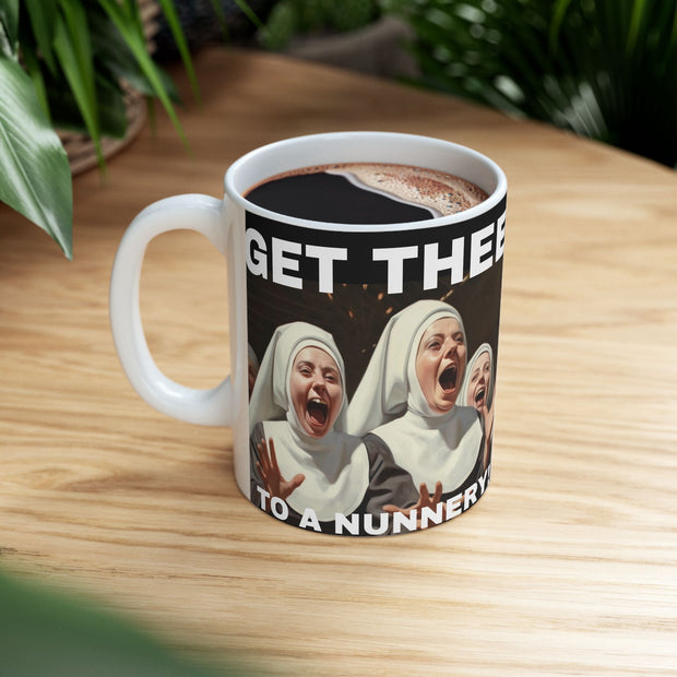 Ceramic Mug, Nuns Catholic Church Gift for Convent, Nun, Dining Room, Religious Coffee Cup, 11oz