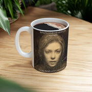 Mug, Self-Portrait of Finnish Master Ellen Thesleff, 11oz, 15oz, Original Painting by Nick Palsgraf, "Disheveled Man", (2025)