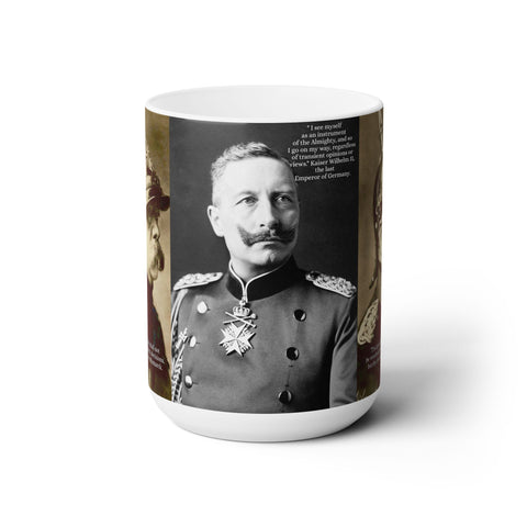 Coffee Mug Otto von Bismarck Kaiser Wilhelm II Commemorative Mug; Father's Day