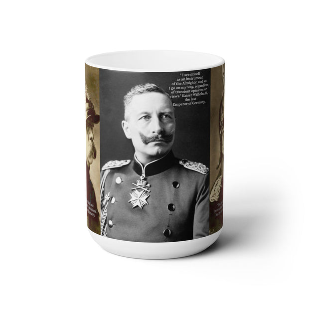 Coffee Mug Otto von Bismarck Kaiser Wilhelm II Commemorative Mug; Father's Day