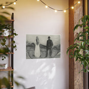 Art Poster Reproduction, Edvard Munch Print, Two Human Beings, The Lonely Ones, Wall Art Decor, Home Office Decor, Vintage Art Print