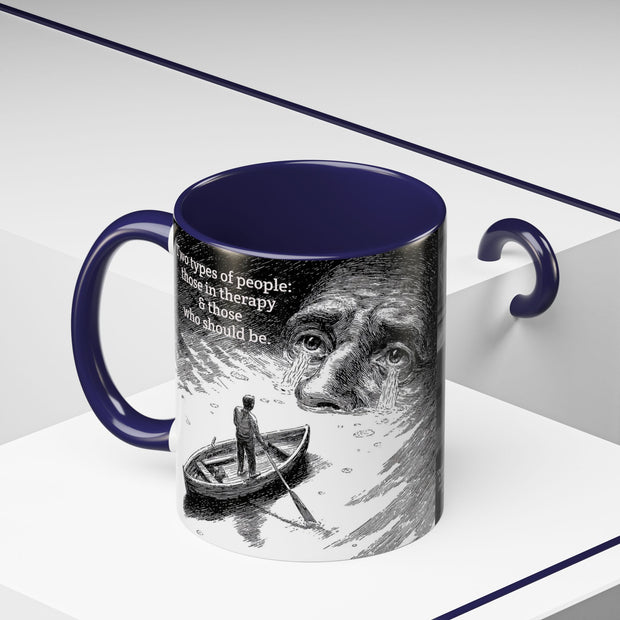 Vintage Art Accent Coffee Mug, Photo by Eugene Atget, Teri Kulat Quotation, Unique Gift for Therapists, 11oz Mug, Chic Coffee Cup, Art