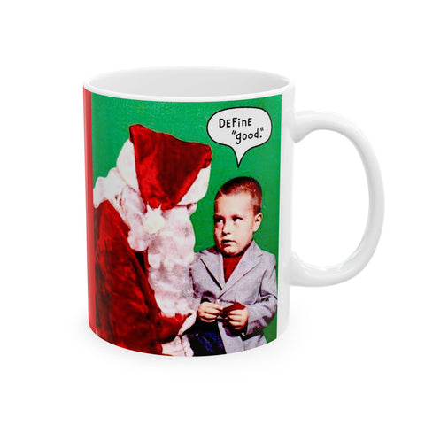Ceramic Mug 11oz Santa Claus with Kid Funny