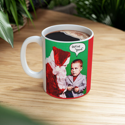 Ceramic Mug 11oz Santa Claus with Kid Funny