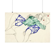 Vintage Lesbian Art Matte Horizontal Poster, Two Women Making Love 1913, Home Decor Print, Wall Art, Gift for LGBTQ, Pride Poster