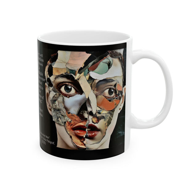 Mug, Self-Portrait of Finnish Master Ellen Thesleff, 11oz, 15oz, Original Painting by Nick Palsgraf, "Disheveled Man", (2025)