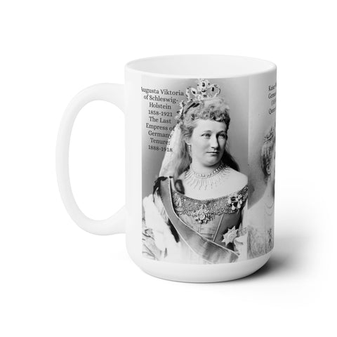 Ceramic Mug 15oz Empress Augusta Viktoria and Kaiser Wilhelm II of Germany