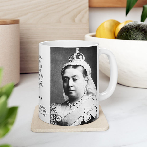 Queen Victoria Royal Family England History Gift for Woman Ceramic Coffee Mug 11oz