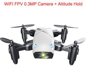 Micro Foldable RC Drone – Mini Quadcopter with 3D Steering Wheel Remote, WiFi Camera & APP Control for Kids