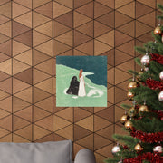 Matte Horizontal Posters Two Women on the Shore, Edvard Munch, Norwegian 1898; Courtesy Art Institute of Chicago